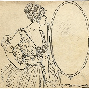 Lady and Mirror by George Ranstead