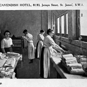The laundry room of the Cavendish Hotel