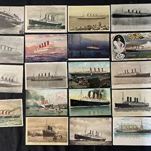 Ocean Liners - 19 assorted postcards