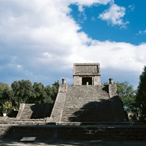 Pre-Columbian Art. Aztec. Pyramid of Santa Cecilia Acatitlan