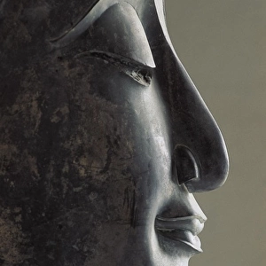 Profile of the face of Buddha, 17-18th c. Sculpture
