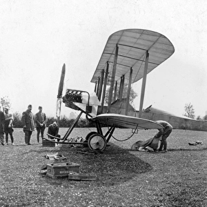 Royal Aircraft Factory BE2a on Port Meadow, Oxford
