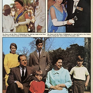 Scenes from the life of Queen Elizabeth II