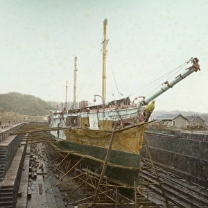 Ship in Dry Dock, Yokosuka