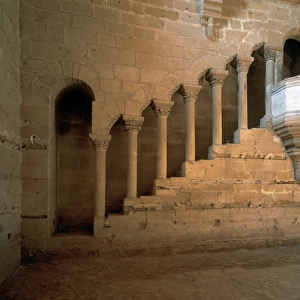 Spain. 13th century. Monastery of Our Lady of Rueda. Stairs