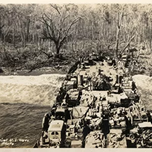 WW2 - US and Auz troops land - Cape Gloucester, New Guinea