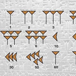 Babylonian cuneiform numerals