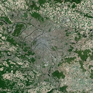 Paris, France, satellite image