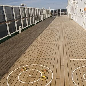 Deck quoits area, cruise ship
