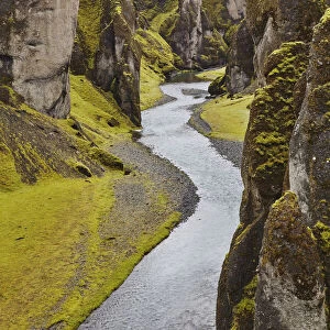 Fathrijargljufur Gorge, near Kirkjubaejarklaustur, near the south coast of Iceland, Polar Regions