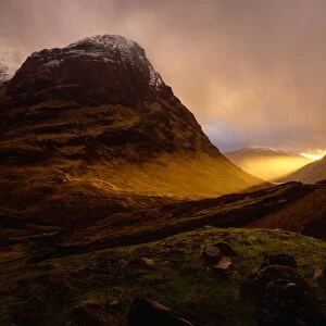 Glencoe Sunset, Scottish Highlands, Scotland, United Kingdom, Europe
