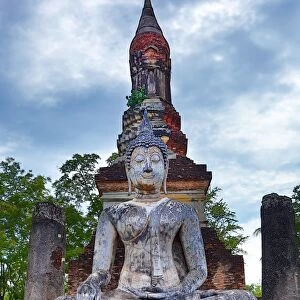 Buddha Statue at Wat Tra Phang Ngoen temple, Sukhotai, Thailand