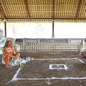 Cock fighting pit at the Royal Temple of Mengwi, Pura Taman Ayun, Bali, Indonesia