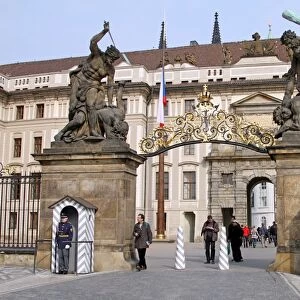 Gates of Prague Castle in Prague