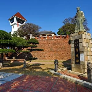 Statue of Zheng Chenggong at Anping Fort (also known as Fort Zeelandia), Tainan, Taiwan