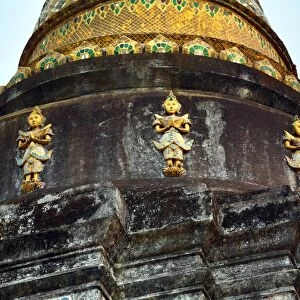 Stupa at Wat Lam Chang Temple in Chiang Mai, Thailand