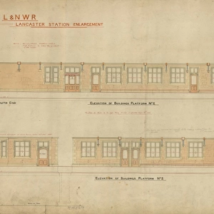 L&N. W. R Lancaster Station Enlargement - Buildings on Platform 2 [1899]