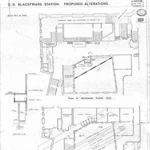 S. R Blackfriars Station - Proposed Alterations [1939]