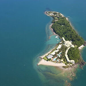 Aerial view of Daydream Island Queensland Australia
