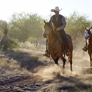 Cowboy and Cowgirl, Apache Spirit Ranch, Tombstone, Arizona, USA MR