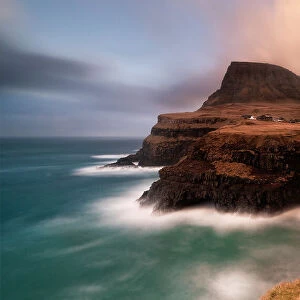 Gasadalur, Vagar island, Isole Faer Oer, Faroe Islands, Denmark