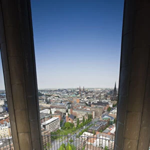Germany, State of Hamburg, Hamburg, St. Michaeliskirche church tower
