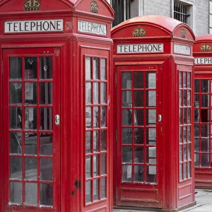 Telephone boxes, Covent Garden, London, England, UK