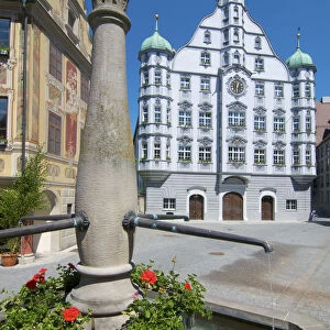 Town Hall, Memmingen, Allgaeu, Bavaria, Germany