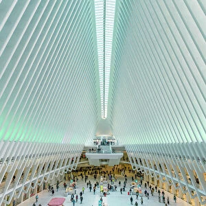 USA, American, New York, Manhattan, Lower Manhattan, One World Trade Center, PATH Station (Oculus)