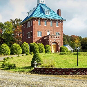 Vermont, Newark, Victorian Style English Manor, Mansion, Autumn, Northeast Kingdom
