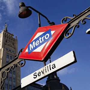 Spain, Madrid, Sevilla Metro Station on Gran Via