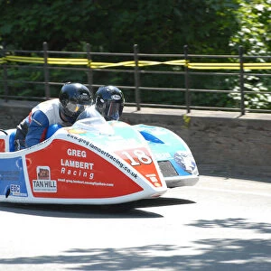 Greg Lambert & Sally Wilson (DMR Honda) 2008 Sidecar TT