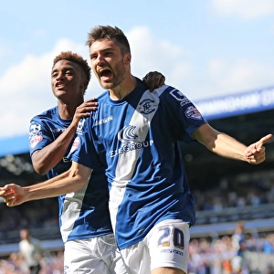 Birmingham City: Jon Toral and Demarai Gray Celebrate Second Goal Against Reading (Sky Bet Championship)