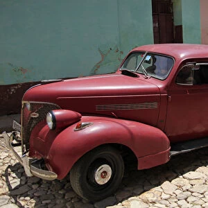 Central America, Cuba, Trinidad. Classic American Car in Trinidad