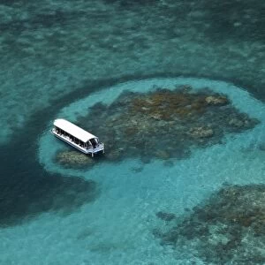 Glass Bottomed Boat and Reef, Green Island, Great Barrier Reef Marine Park, North Queensland