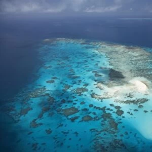 Vlasoff Cay, Great Barrier Reef Marine Park, North Queensland, Australia - aerial