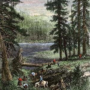 Wheelers expedition in the southern Rockies, 1870s