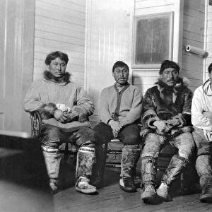 ALASKA: ESKIMOS. Five members of the Eskimo town council in Kivalina, Alaska. Photograph