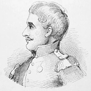 ANTONIO LOPEZ de SANTA ANNA (1795c-1876). Mexican soldier and political leader. Engraving, 1837