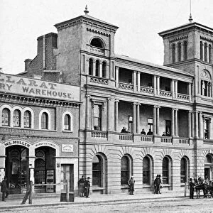 AUSTRALIA: BALLARAT, c1870. Craigs Hotel at Ballarat in the goldfields region of Victoria