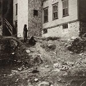 HINE: MILL HOUSING, 1912. Poor housing conditions for textile mill workers in Woonsocket