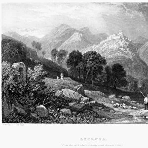 ITALY: LICENZA, 1833. Steel engraving, English, 1833