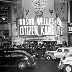 NEW YORK: RKO PALACE, 1941. The world premiere of Citizen Kane at the RKO Palace, Broadway, New York City, 1941