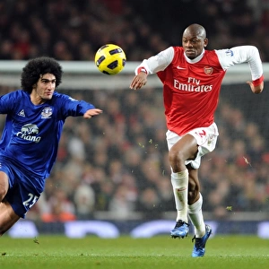 Abou Diaby vs Marouane Fellaini: Arsenal's Win Over Everton in the Barclays Premier League (2:1), Emirates Stadium, 1/2/11