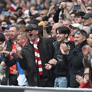 Arsenal Fans Celebrate Second Goal Against Manchester United in 2021-22 Premier League