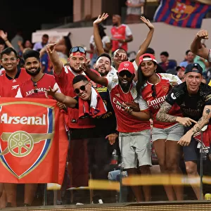 Arsenal Fans United: Pre-Season Clash Against FC Barcelona at SoFi Stadium (2023)