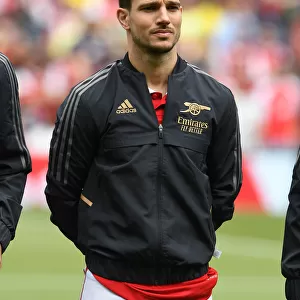 Arsenal's Cedric Soares Gears Up for Arsenal v Everton Clash in Premier League (2021-22)