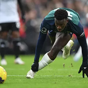 Arsenal's Eddie Nketiah in Action: Thrilling Premier League Clash at Fulham, 2023-24