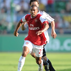 Gael Clichy in Action: Arsenal's Victory over Legia Warsaw (5-6), Warsaw, Poland, 2010