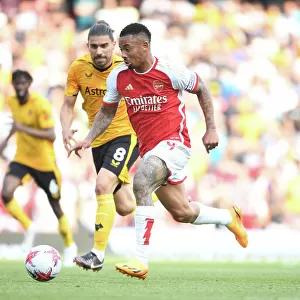 Showdown at Emirates: Gabriel Jesus vs. Ruben Neves - Arsenal's Battle Against Wolverhampton Wanderers (2022-23)